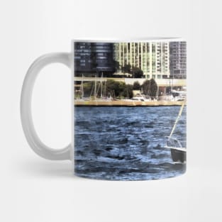 Chicago IL - Sailing on Lake Michigan Mug